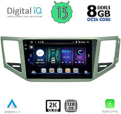 Digital IQ Car-Audiosystem für Volkswagen Golf Sportsvan 2014> (Bluetooth/USB/AUX/WiFi/GPS/Apple-Carplay/Android-Auto) mit Touchscreen 10"