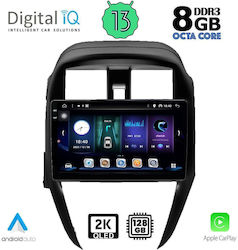 Digital IQ Sistem Audio Auto pentru Nissan Însorit / Almera 2015-2016 (Bluetooth/USB/AUX/WiFi/GPS/Apple-Carplay/Android-Auto) cu Ecran Tactil 10"