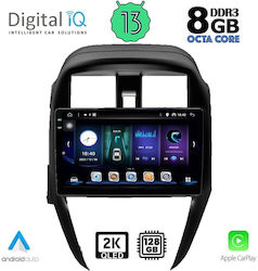 Digital IQ Car Audio System for Nissan Sunny / Almera 2015-2016 (Bluetooth/USB/AUX/WiFi/GPS/Apple-Carplay/Android-Auto) with Touch Screen 10"