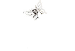 mit Schmetterling Silber