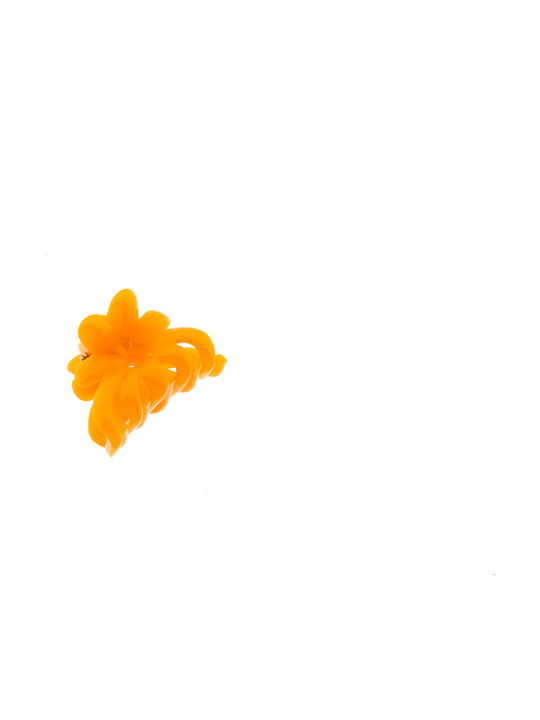 Kids Hair Clasp Flower in Orange Color 6778-Orange