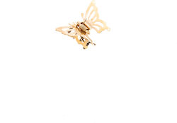 mit Schmetterling Gold