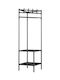 Home Use Floor Garment Rack made of Metal Black 40cm