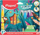 Maped Jungle Μαρκαδόροι Ζωγραφικής Χονδροί Σετ 12 χρώματα