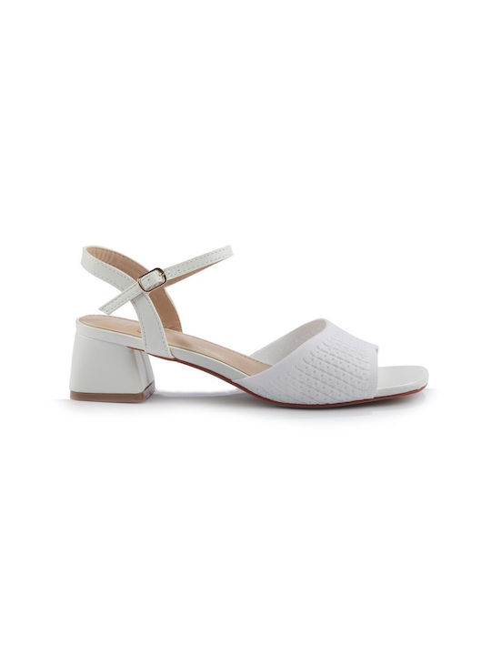 Square Low Heel Sandal Fshoes Sqc69.04 - Fshoes - White