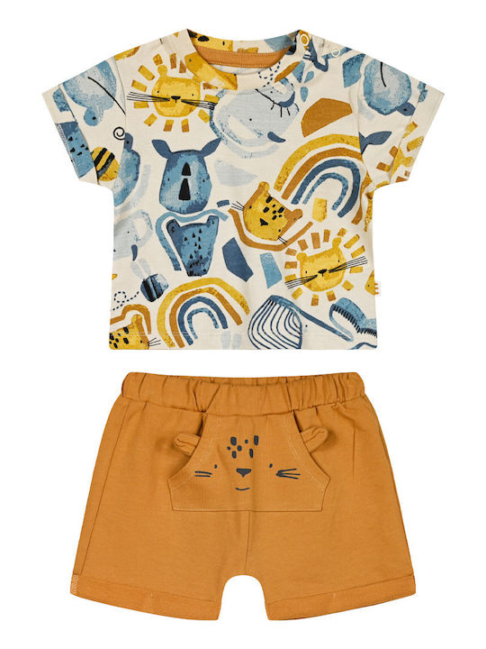 Kinder-Set mit Shorts Sommer 2Stück Ink Wild Animals