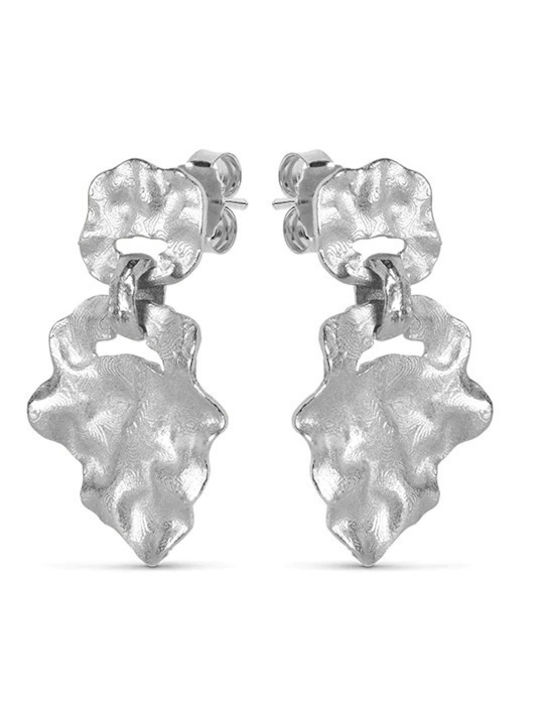 Enamel Earrings Windy Small E290sm 925 Ασήμι
