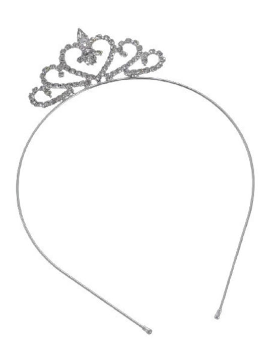 Silver Kids Headband with Crown