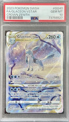 Glaceon Vstar - Crown Zenith - Gg#40/70 - Psa Gem Mt 10 - Carte Pokemon Gradată