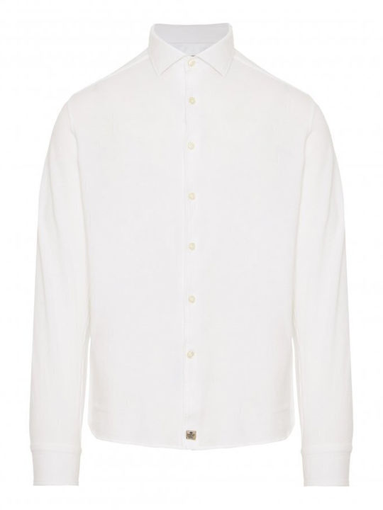 Sonrisa Men's Shirt Long Sleeve Cotton White