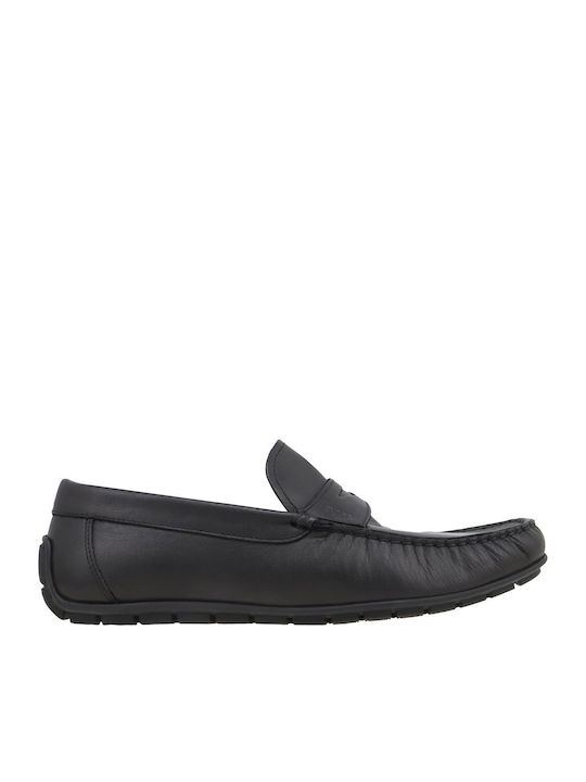 Boss Shoes Δερμάτινα Ανδρικά Μοκασίνια σε Μαύρο...