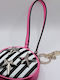 Guess Breloc Portofel Metalic Fuchsia