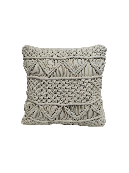 Le Blanc Sofa Cushion from 100% Cotton Natural 40x40cm