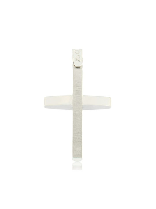 Fa Cad'oro White Gold Cross 14K