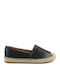 Women's Synthetic Leather Espadrilles Black