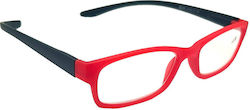 Lumia Optics Reading Glasses +2.00 in Red color ESA102C1200