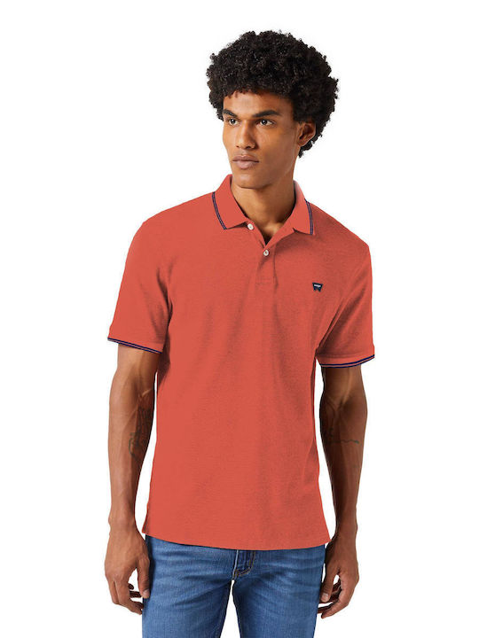 Wrangler Ανδρική Μπλούζα Polo Πορτοκαλί