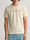 Gant T-shirt Bărbătesc cu Mânecă Scurtă Ochre