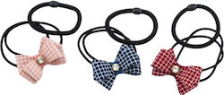 Gummistoff Schleife Plaid mit Strass In 3 Farbe...