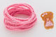 Gummi-Gewebe Frottee in 9 Farben-rosa