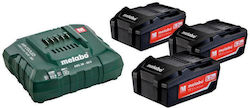 Metabo Σετ 3 Μπαταριών Εργαλείου 18V 685048000