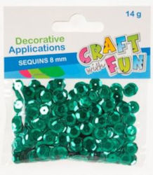 Craft with Fun Perlenstickerei Grün 8mm 14gr Craft with Fun Perlenstickerei Grün 8mm 14gr
