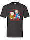 Fruit of the Loom The Muppet Show Logo Original T-shirt Μαύρο Βαμβακερό