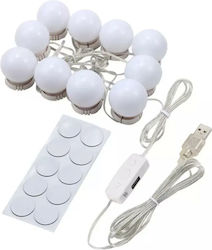 Lustră pentru Oglinzi de Machiaj LED 1.6W Alb natural