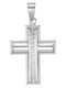 White Gold Cross St185 14 Carat