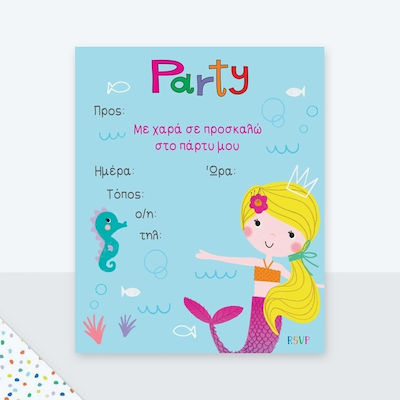 Fun Creations Invitations Mermaids 6pcs PR115