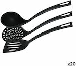 Cooking Utensil Set Black 3pcs