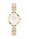 Daniel Wellington Lumine Crystals Womens Watch 22mm Battery With Gold Steel Bracelet