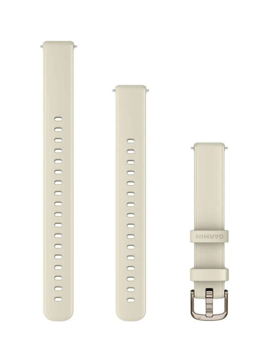 Garmin Quick Release 14 Mm Coconut Silicone Band cu aur crema Hardware