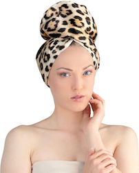 La Cocona Luxury Satin Hair Towel Wrap - Leopard