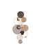 Freebox Geometric Brown Wall Decor Element Made of Metal 122x5x60cm