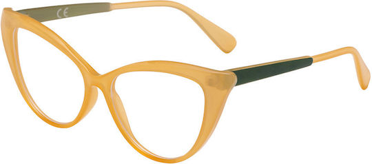 Pervedere Women's Blue Light Blocking Glasses in Yellow Color