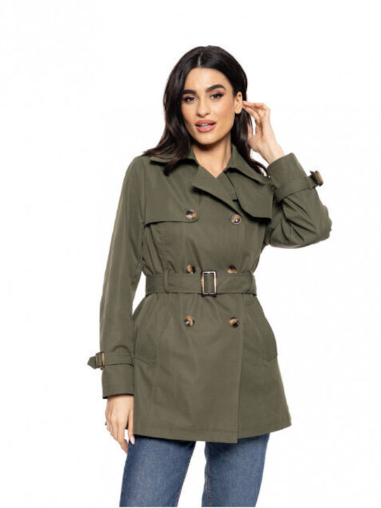 Biston Frauen Khaki Cabardine