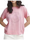 Fransa Damen T-shirt Rosa