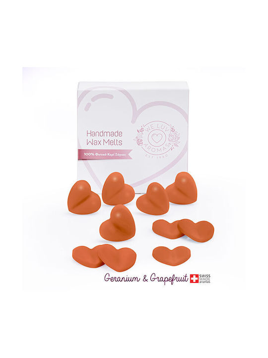 We Luv Aromas Σετ Αρωματικών Wax Melts με Άρωμα Geranium & Grapefruit 701-0010 10τμχ