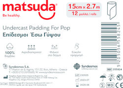Matsuda Bandage Inside Plaster Cotton 15cmx2,7m 12 rolls/pack.