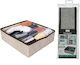 ArteLibre Aufbewahrungsbox für Kleidung in Gray Farbe 30x30x10cm 1Stück