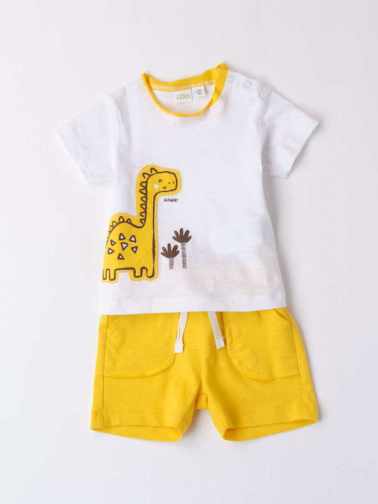 Kids' Set with Shorts Summer 2pcs White 0113