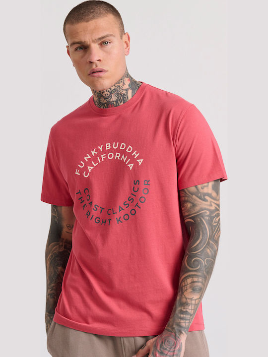 Funky Buddha T-shirt Κόκκινο