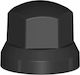 Truck Lug Nut Covers Konto Black 32mm - 60 Pcs.