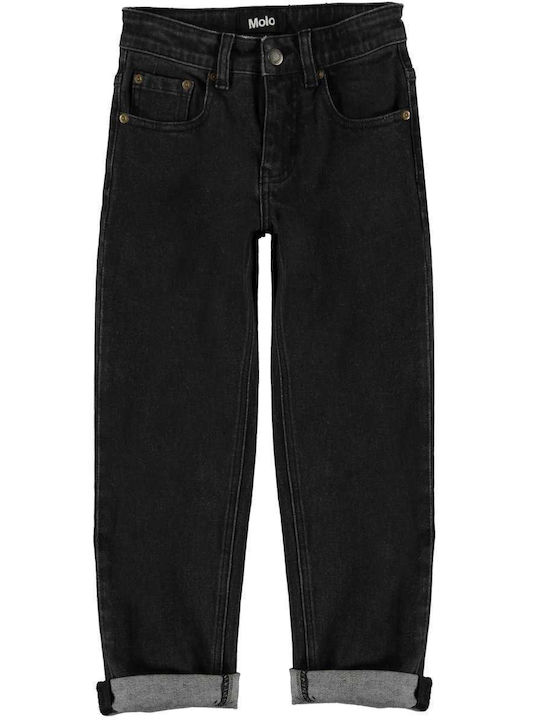 Molo Pantaloni copii din denim Negru