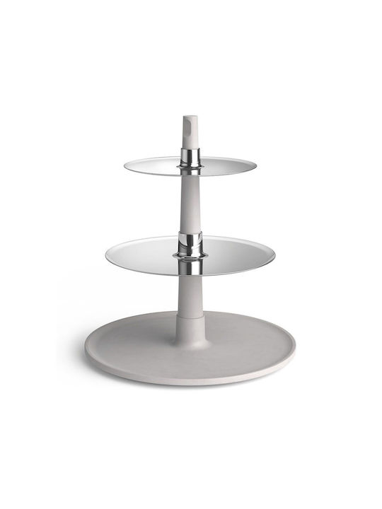 Zack Inox Etagere Gray Ø18cm W18xL32.7cm 1Stück