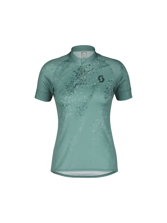 Scott Kurze Ärmel Radtrikot Blau