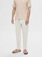 Selected Men's Trousers Ecru