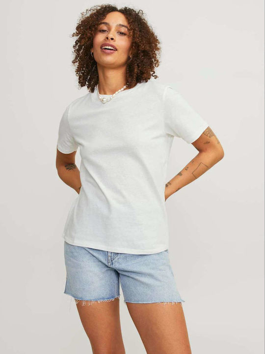 Jack & Jones Γυναικείο T-shirt Λευκό