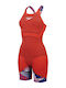Speedo Girls Fastskin Junior Lzr Ignite Kneeskin (813439h686 - Червено/синьо/бяло